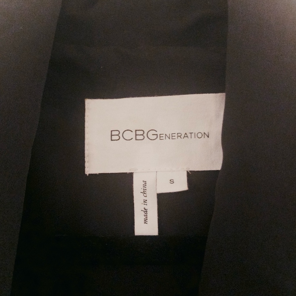 Bcbgeneration Black Sequin Blazer Size Small - image 4